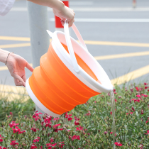 Foldable car special car outdoor travel fishing art retractable hanging hole portable large capacity bucket