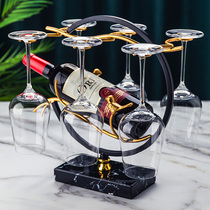 Red wine rack creative wine cabinet modern decorative crystal cup holder ornaments upside down household shelf hanger light luxury Goblet
