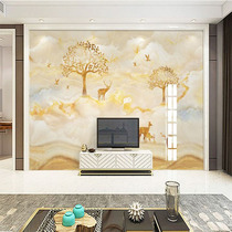 Eurostyle Living room TV Background wall Bamboo Wood Fiber Integrated Wall Panel Bedroom Modern New Chinese Decorated Board Custom 8d
