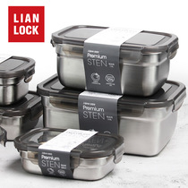  Joint buckle South Korea imported stainless steel fresh-keeping box for primary school students special sealed rectangular lunch box fruit box