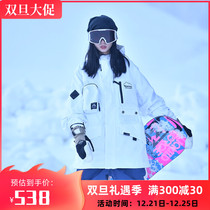 RAWRWAR ski clothes mens and womens tops winter veneer double board couples solid color ski clothes outdoor tooling equipment