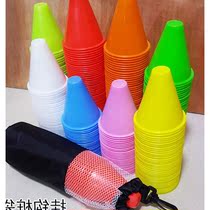 Conical skates sports obstacles triangle pattern roadblock practice flat flower roller skating barrier pile beginner pulley small