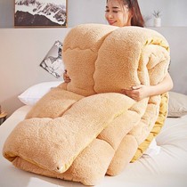 Lamb suede dormitory winter quilt quilted quilt quilted quilt by single warm double quilt core space dormitory