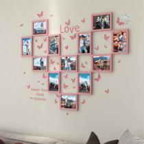 Photo Wall Decoration Creative Photo Frame Wall Composition Wall-mounted Wall Free Punch High Level Sensory Living-room Bedroom Background Photo Wall