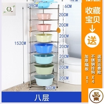 Corner bathroom Face basin storage rack Bathroom Vertical living wash rack Sundries Kitchen utensils Corner bathroom bed