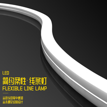 Silicone lamp with led sleeve soft line lamp flexible atmosphere lamp curved shape waterproof embedded 24V line lamp