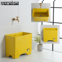 Mona Lisa color mop pool Household mop porcelain pool Ceramic mop pool Washing mop pool Mop basin Balcony pool