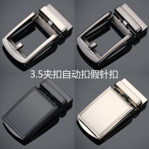 3 5 Clip automatic buckle fake pin buckle zinc alloy belt buckle waist belt head pants belt head can be customized LOGO