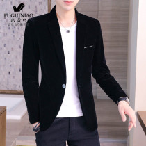 Fugui bird autumn new black suit jacket men Korean version of self-cultivation business leisure youth Joker suit jacket