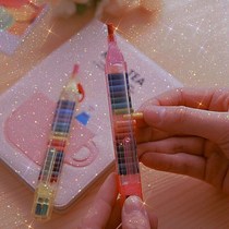 Ins Creative Crayon Rainbow Lead 20 Color Replaceable Multifunctional Painting Brush diy Graffiti Non-toxic Brush