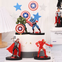 Super Hero Cake Decoration Apparatus Birthday Boy Superman Captain America Boy Birthday Dress