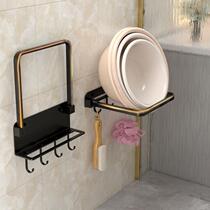 Bathroom Basin storage rack non-perforated toilet kitchen foldable wall-mounted washbasin storage shelf