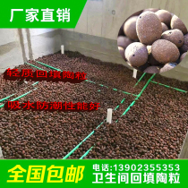 One cubic toilet Back to fill Ceramite Construction Work Lightweight Fill Material Roofing Looking Flat Absorbent Moisture Barrier