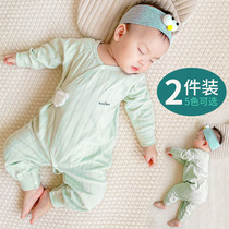 Baby jumpsuit Spring and Autumn Winter set newborn monk uniforms newborn baby clothes ha clothing long sleeve pajamas Cotton