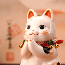 Japan Pharmacist kiln genuine prayer Cute Lucky cat Ceramic creative decoration Opening birthday wedding gift