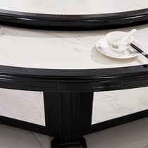 New Chinese Hotel Dining Table And Chairs Modern Dining Table And Chairs Combined Electric Turntable Dining Table Round Big Table Furniture Custom