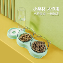 Cat Bowl double bowl protection cervical vertebra automatic drinking water food basin anti-knock cat food dog bowl rice bowl rice bowl dog cat bowl dog cat bowl