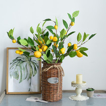 Pastoral handmade Willow flower basket rattan decorative basket living room flower arrangement weaving flower basket dry flower decoration creative flower pot