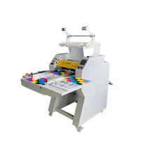 Wande WD-FM400A air pressure laminating machine automatic edge cutting automatic timing belt automatic paper feeding hot and cold double-sided laminating machine