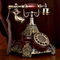 Mu to the United States fashion creative telephone antique home landline European retro turntable phone wireless card card