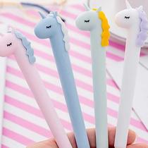 Cute unicorn neuter soft glue felt-tip pens Students write o