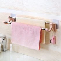 Hanging towel rack non-perforated towel rack toilet towel rack bathroom rack adhesive hook toilet towel bar