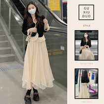 Early spring Womens dress 2022 New big code Fat mm Skinny Sister Superior temperament Even dress Dresses Two sets