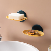 Soap box wall-mounted paste-free soap rack fertilizer cover wall-free perforated fragrance Photo home toilet