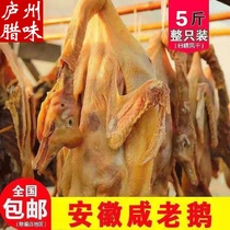 Anhui specialty salty goods West Anhui big goose dried salted the old goose plays goose xian e la e whole 5 pounds left and right