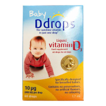 UK baby D drops baby vitamin drops D3 Ddrops 60 drops 1 7ml 400IU