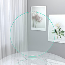Tempered glass desktop transparent custom coffee table table table countertop shaped rectangular round