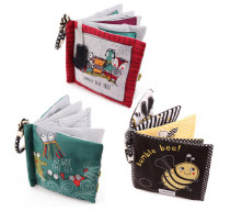 Clearance British Tail Cloth Book Bee Octopus Fox Multifunctional Educational Book Baby Baby Early Education Toy