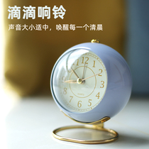 2021 new small alarm clock students with special wake-up artifact bedroom Boys Girls desktop mute timing