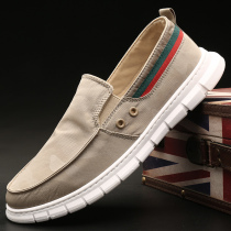 2022 New spring men sloth man a foot pedal sailor cloth shoes Han version Tide Shoes Casual Old Beijing Cloth Shoes Board Shoes