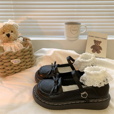 taobao agent Black summer footwear, universal Japanese suitable with a skirt, Lolita style