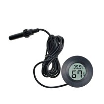 Circular embedded temperature hygrometer electronic temperature hygrometer industrial pet reptile class temperature and humidity meter with probe