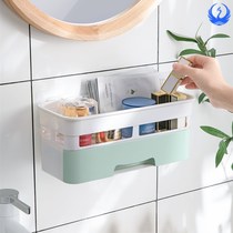 Toilet shelving toilet shelf Toilet Wall-mounted Toilet wall-mounted Punch-Free Containing Shelf Wall Cosmetic containing box