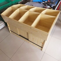Supermarket rice barrels rice bucket rice Cabinets assembled eight wooden rice noodle shelves grain cabinets dried fruit bulk containers