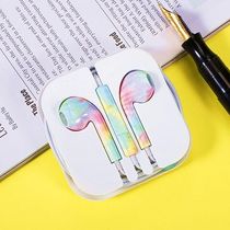 Apple X fruit headset iPhon7Plus 8 Xr XS 11 Pro Max flat head headphone wire in-ear E Creative