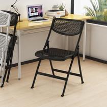 Simple modern folding chair home back chair saves space 51cm wide and long 57cm single lunch chair Office