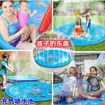 Children Play Pool Baby Summer Toys Home Outdoor Lawn Beach Inflatable Trampled Water Mat Water Spray Gaming Mat