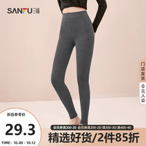 Sanfu womens fashion pantyhose 1 pair of Japanese and Korean ribbed shaping nine-point socks womens socks 804796
