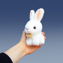Simulation rabbit plush toy little white rabbit doll satchel pendant doll keychain bag hanging jewelry birthday gift