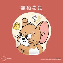 Original cute mouse mouse pad wrist pad silicone pad 3D chest simple girl style ins Wind e-sports trumpet office desktop pad creative hand guard cartoon computer hand back boy stereo