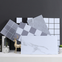 PVC Self-Adhesive Wall Sticker Imitation Tile Ground Plate Leather Storefront Plaid Wall Paper Toilet Renovated Waterproof Wool Adobe House Wallpaper