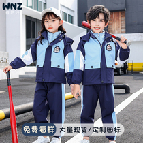Kindergarten garden clothes spring and autumn clothes first grade childrens class suit winter suit three sets of primary school uniforms