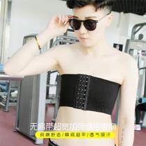 Corset flat chest size t bandage wrap chest widened boys invisible belt men Spring and Autumn abdomen vest reinforcement