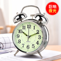 Boy bedroom small alarm clock night light integrated bedside students use alarm home power wake up children wake up artifact