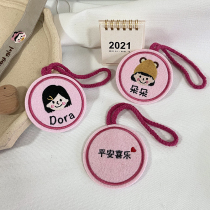 Baby name Listing custom embroidery name stickers kindergarten name brand children luggage tag pendant mommy bag gift
