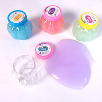 Fake water Children safe non-toxic transparent color milk mineral water pumpkin slime toy decompression Starry Sky slime